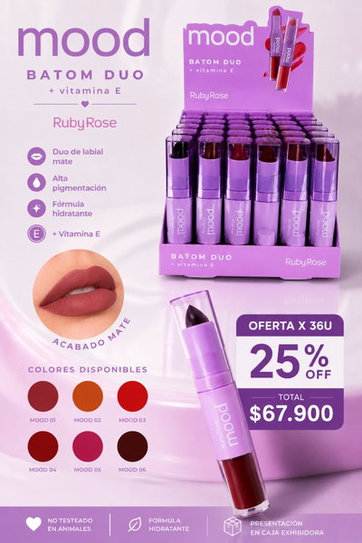 OFERTA Ruby Batom Duo + vit E  x36u 25% off