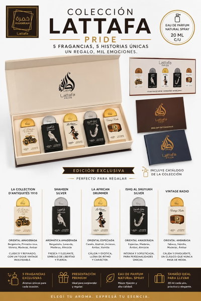 Set de 5 Perfumes Mini Lattafa