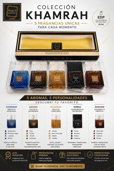 Set de 5 Perfumes Mini Khamrah