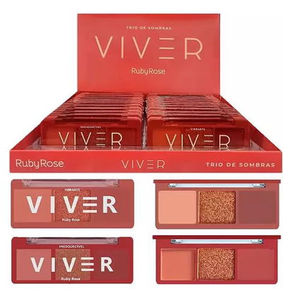 Ruby Rose Viver Trio de sombra Red