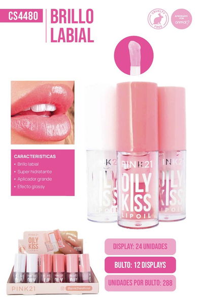 Pink 21 Lip gloss Only Kiss