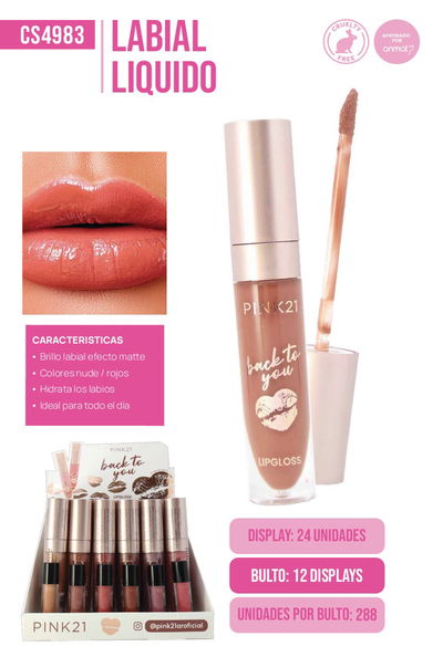 Pink 21 Back To You Labial liquido