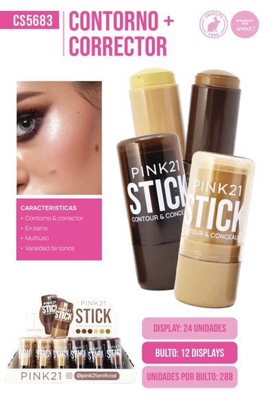 Pink 21 Stick Contorno / Corrector