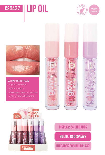 Pink 21 Glow up Magic Gloss