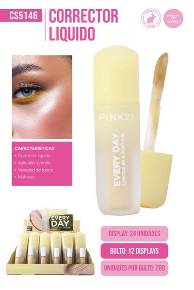 Pink 21 Corrector Liquido every Day