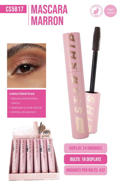 Pink 21 Star Ship Mascara Marron