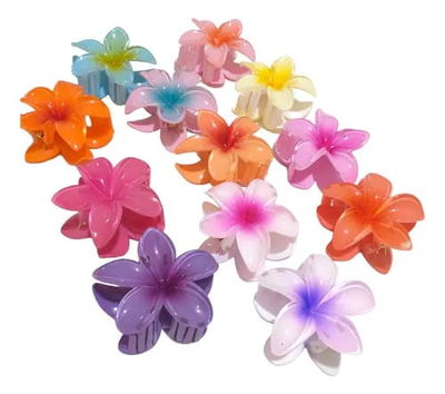 Hebilla de pelo Flor paquete de 12u