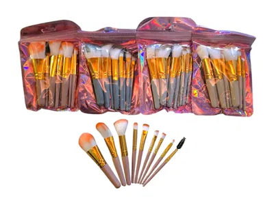 PAQUETE DE 12 U X Set de 9 Brochas Macarons premium