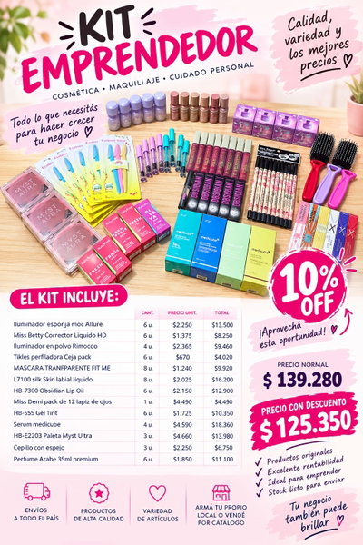 OFERTA  Kit Emprendedor 10% off 78 articulos