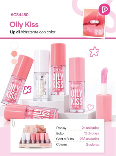Pink 21 Lip oil Oily Kiss