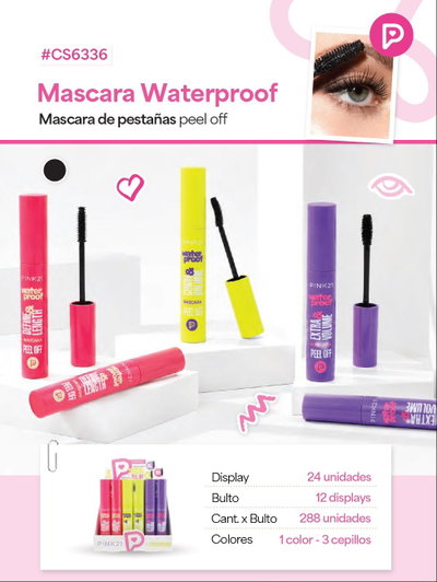 Pink 21 Mascara de Pestañas Brush Waterproof