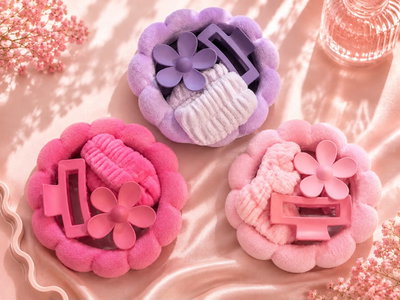 set Vincha Spa de 4 piezas 