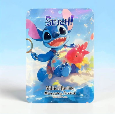 Mascarilla faciales stitch blue x10u