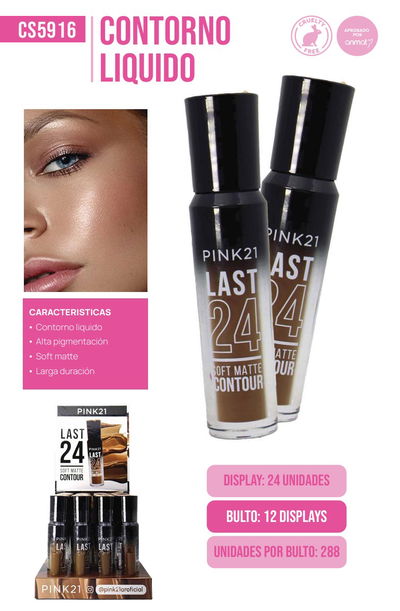 Pink 21 Contorno liquido Last 24