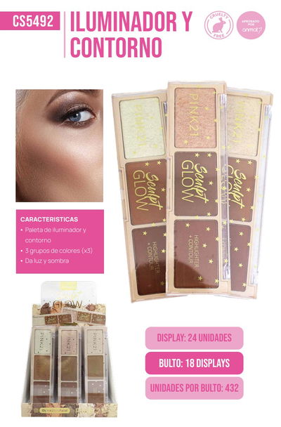 Pink 21 Sculpt Glow Contorno Iluminador