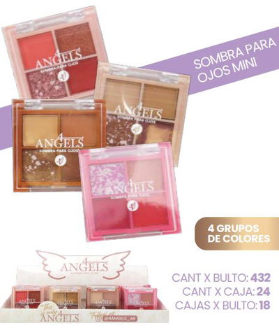 4 Angels Paleta de sombras mini