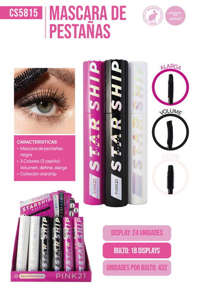 Pink 21 Mascara StarShip
