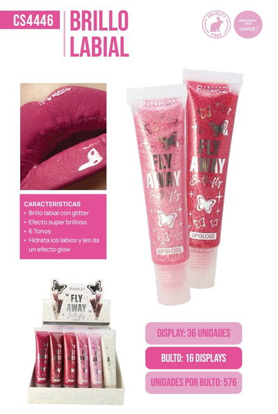 Pink 21 Lip Gloss Fly Away