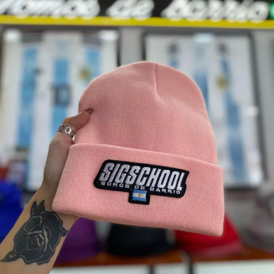 GORRO LANA SIG SCHOOL ROSA