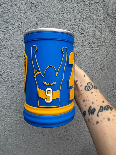 JARRA BOCA JUNIORS 500ML PALERMO EDICION 25 AÑOS FINAL CON REAL MADRID