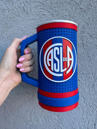 JARRA 1 LITRO SAN LORENZO EN COLOR AZUL