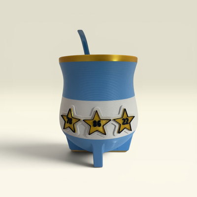 MATE ARGENTO + BOMBILLA