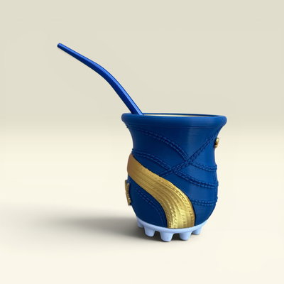 MATE BOTIN BORUSSIA AZUL + BOMBILLA