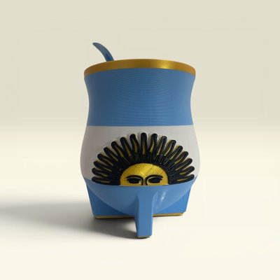 MATE ARGENTO + BOMBILLA