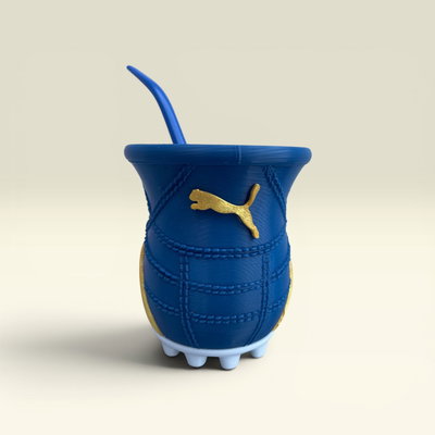 MATE BOTIN BORUSSIA AZUL + BOMBILLA