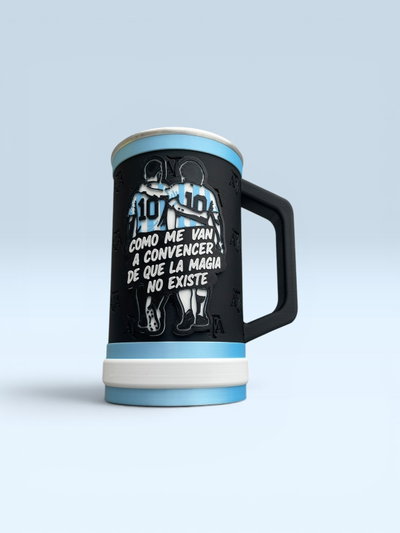 JARRA 1 LITRO ARGENTINA MESSI-MARADONA