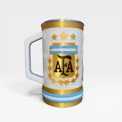 JARRA 1 LITRO MESSI GOAT DORADA