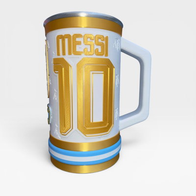 JARRA 1 LITRO MESSI GOAT DORADA