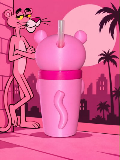 VASO MILKSHAKE PANTERA ROSA