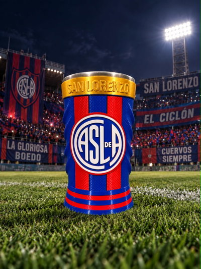 VASO CAMISETA 710cc SAN LORENZO AZUL Y ROJO