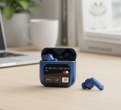 AURICULAR IN EAR BLUETOOTH SD09 CON PANTALLA INTELIGENTE ANC/ENC 