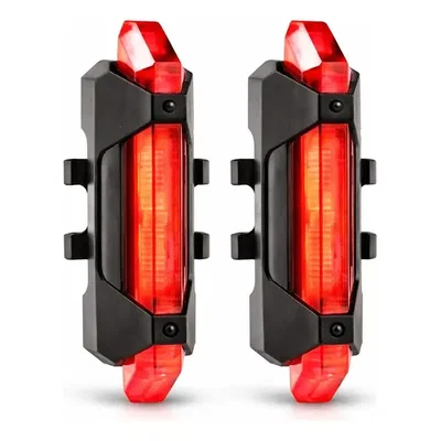 Luz Trasera Para Bicicleta Quality Lights, 5 Led, Recargable