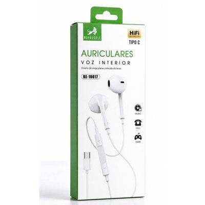 AURICULAR TIPO C BLANCO