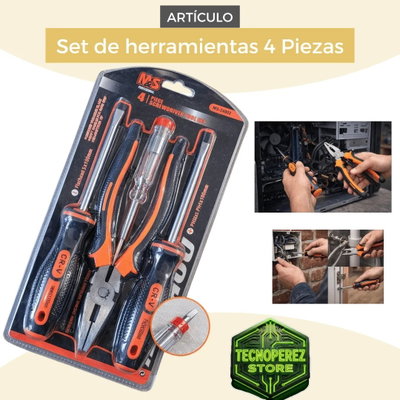 Set de Herramientas x 4 Piezas