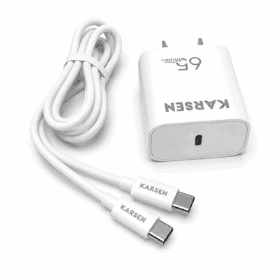CARGADOR 65W PD USB TIPO C C/CABLE TIPO C
