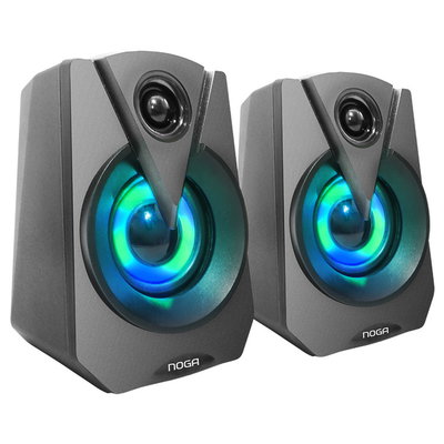  PARLANTES MULTIMEDIA 2.0 CON LEDS / NG-503P