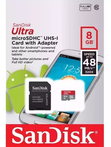 TARJETA DE MEMORIA 8GB -SANDISK 
