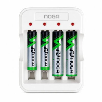 CARGADOR PARA PILAS RECARGABLES NOGA