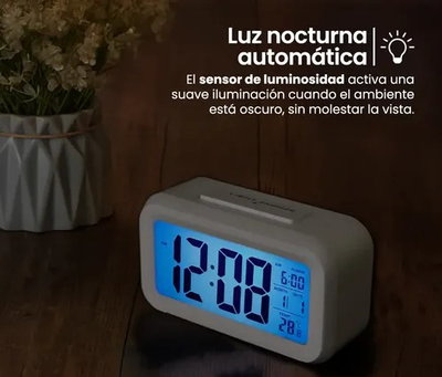 RELOJ DESPERTADOR CON PANTALLA LED 9°