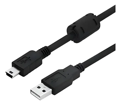 Cable USB a Mini USB 2.0 5 Pin 1.5m con Filtro para GPS y PS3
