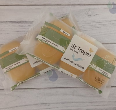 JABON TOCADOR GLICERINA X 3 ST TROPEZ. 3 
