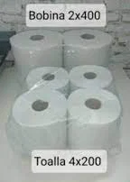 CANIPEL TOALLA BOBINA 2 X 400 MTS. BLANCO RECICLADO