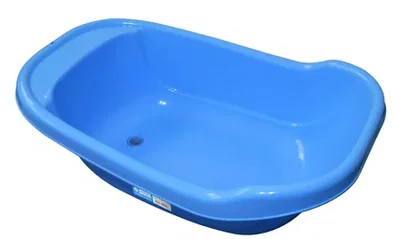BAÑADERA SUPER C/TAPON CELESTE 50 LT APROX.