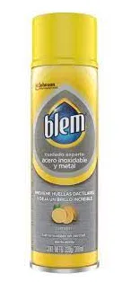 BLEM LIMPIA ACERO INOXIDABLE Y METAL LIMON X 360 ML.