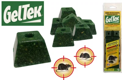 GELTEK BLOQUE RODENTICIDA/RATICIDA  X 100 GR