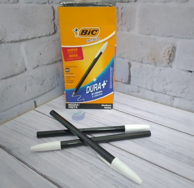 LAPICERA NEGRA OPACA 1.0 TRAZO MEDIO BIC X UNI.
